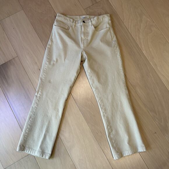 Faherty Pants - Faherty Womens 5 Pocket Corduroy Pants Ivory Women’s 28